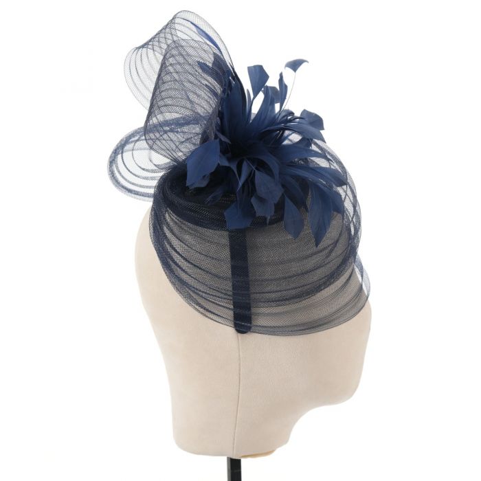 Navy Fascinator