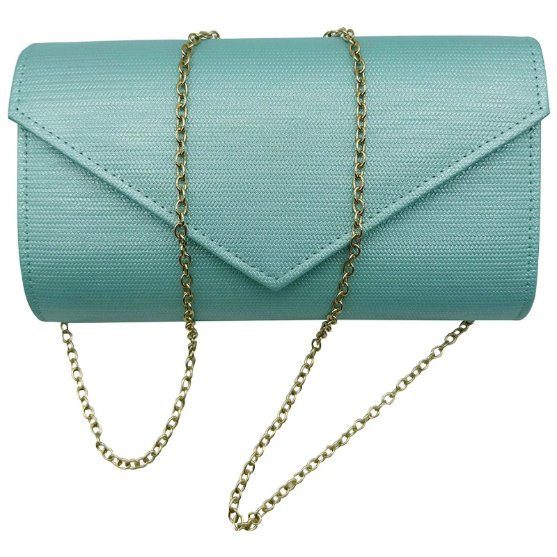 Mint Coloured Clutch Bag