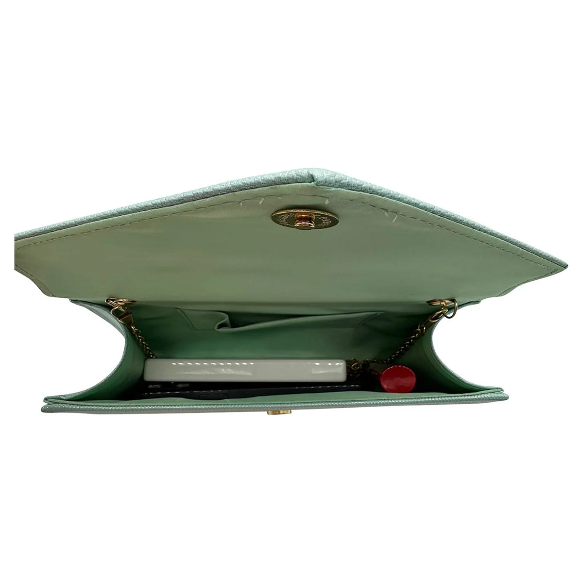 Mint Coloured Clutch Bag
