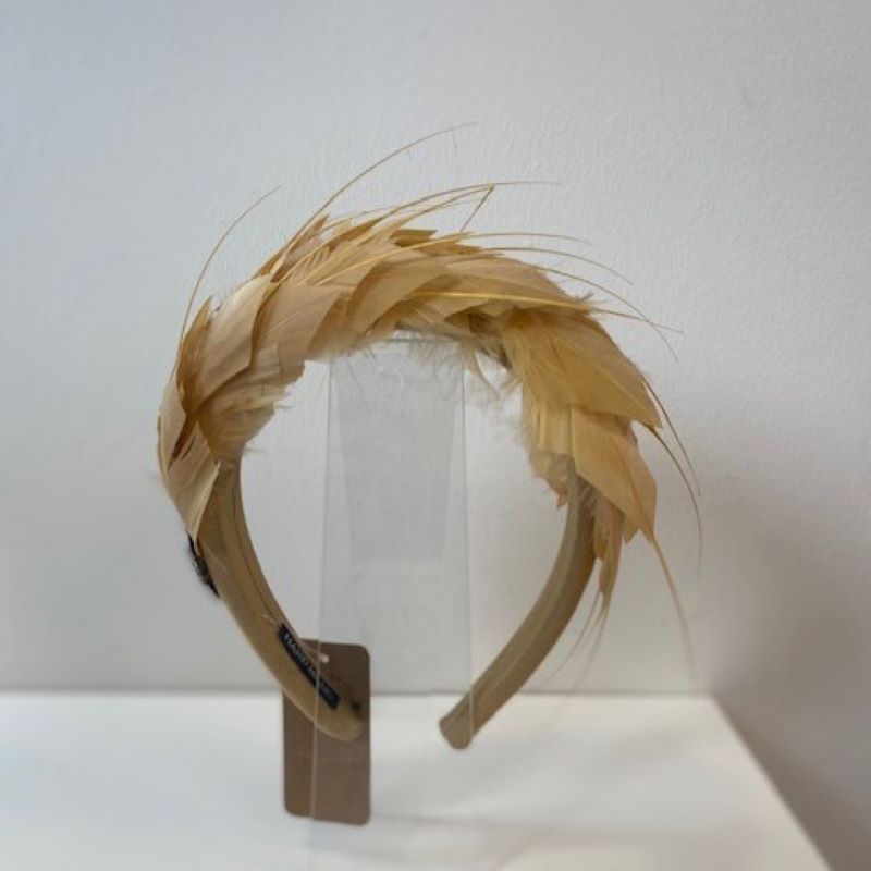 Caramel Feather Headband