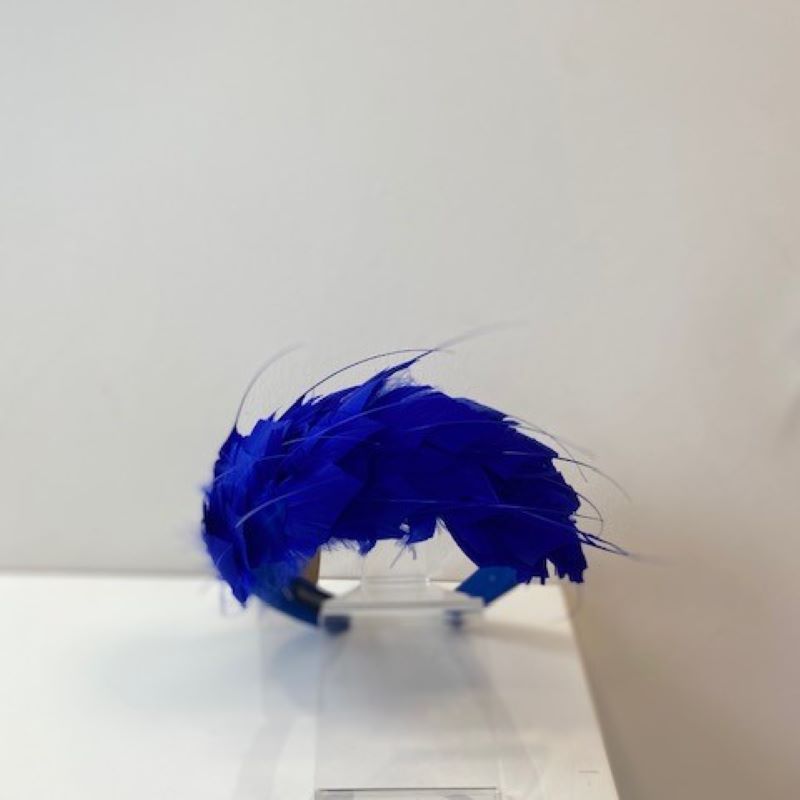 Royal Blue Feather Headband