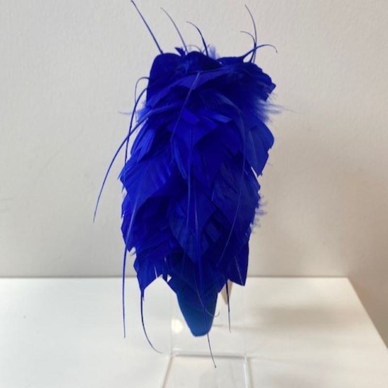 Royal Blue Feather Headband